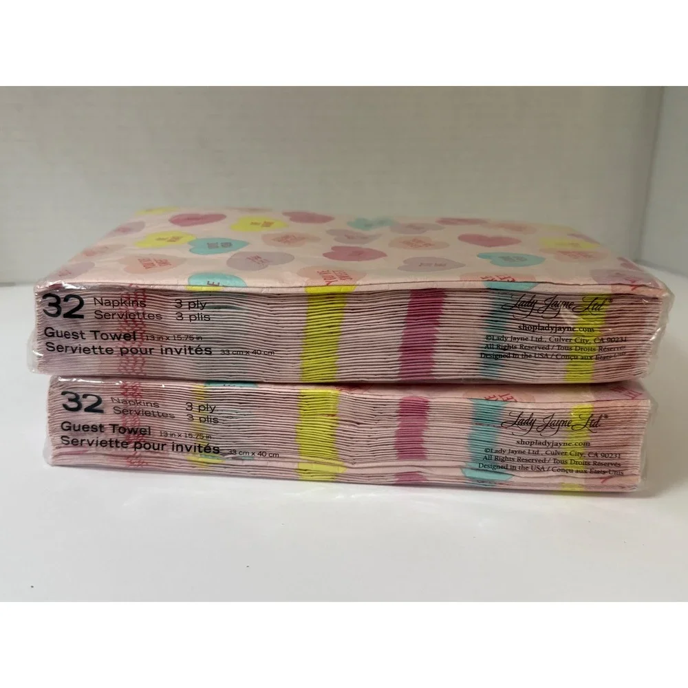 Valentine Party Bundle Heart Napkins Wood Picks Party Set‎ 9